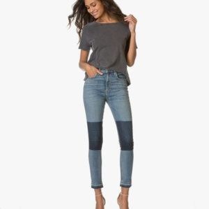 Rag & Bone High Rise Shadow Patch Skinny Jeans